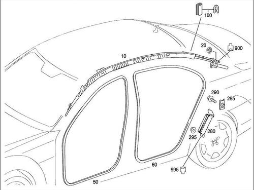 Used Knee airbag MERCEDES-BENZ S-CLASS Coupe (C216) CL 600 (216.376) (517 hp) 15303632