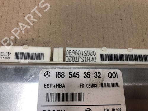 ESP ECU MERCEDES-BENZ A-CLASS (W168) A 160 (168.033, 168.133) | BP15533598M58 