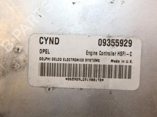 Engine control unit (ECU) OPEL ASTRA G Hatchback (T98) 1.6 16V (F08, F48) | BP15313383M57 