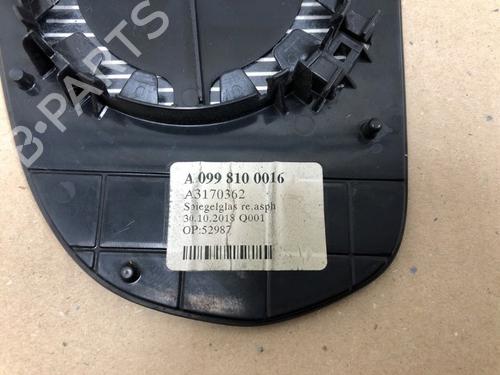 Right mirror glass MERCEDES-BENZ C-CLASS (W205) C 200 EQ Boost (205.077) | BP23230793C147 