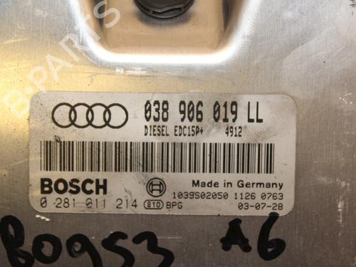 Engine control unit (ECU) AUDI A6 C5 (4B2) 1.9 TDI | BP16398951M57 