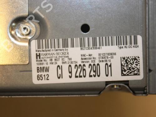 Radio BMW 5 Gran Turismo (F07) 535 d | BP15315339E6 