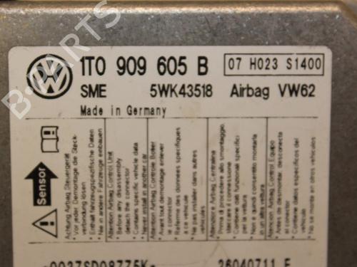 ECU airbags VW TOURAN (1T1, 1T2) 2.0 TDI | BP15330125M53 