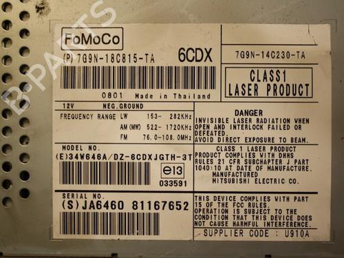Radio JAGUAR XF I (X250) 4.2 | BP15336538E6 