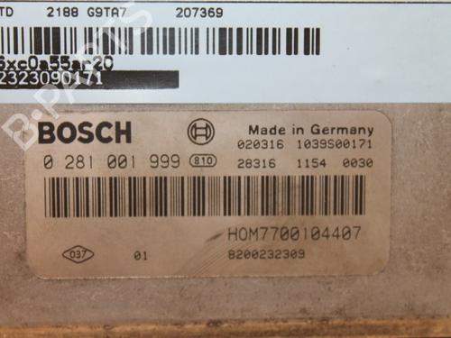 Engine control unit (ECU) RENAULT ESPACE III (JE0_) 2.2 dCi (JE0K) | BP15310566M57 
