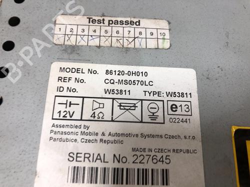 Radio TOYOTA AYGO (_B1_) 1.0 (KGB10_, KGB10R) | BP15537467E6 