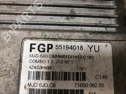 Engine control unit (ECU) OPEL COMBO Box Body/MPV 1.3 CDTI 16V | BP15533677M57 