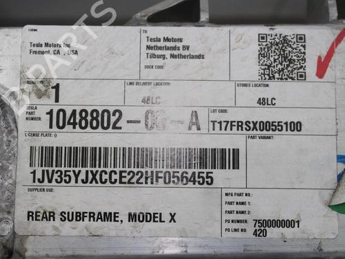 Subframe TESLA MODEL X (5YJX) 75D AWD | BP15327427M9 - Image 3