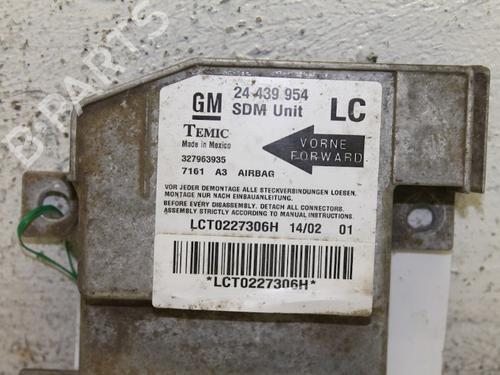 Kollisjonspute styreenhet OPEL CORSA C (X01) 1.7 DI (F08, F68) (65 hp) 15305433