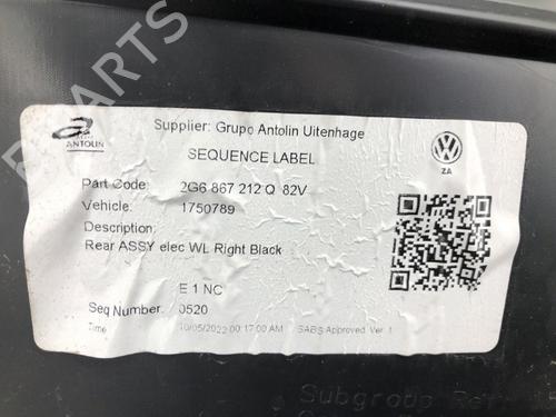 Rear right panel VW POLO VI (AW1, BZ1, AE1) 1.0 TSI | BP37204119C61 - Image 5