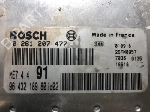 Engine control unit (ECU) PEUGEOT 206 CC (2D) 1.6 16V (2DNFUF, 2DNFUR) | BP15537517M57 