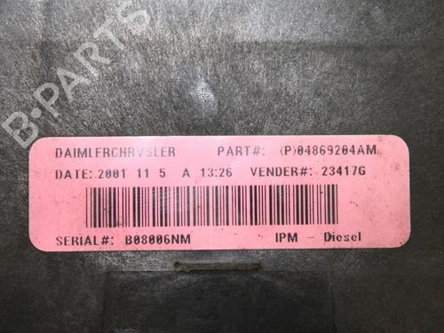 Fuse box CHRYSLER VOYAGER IV (RG, RS) 2.5 CRD | BP15305240E1 