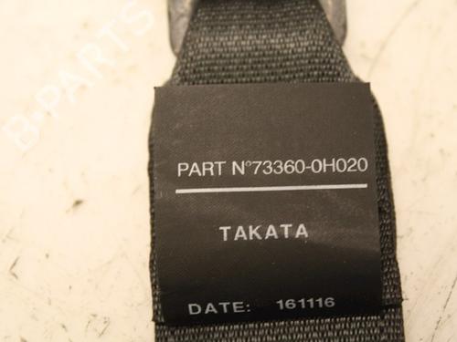 Rear right seatbelt CITROËN C1 II (PA_, PS_) 1.0 VTi 68 | BP15336648I28 