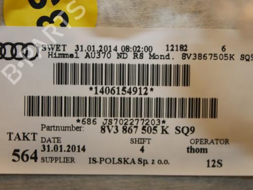 Used Interior roof Interior roof 15313837 15313837