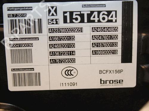 Front left window mechanism MERCEDES-BENZ GLA-CLASS (X156) GLA 180 CDI / d (156.912) | BP16014173C22 