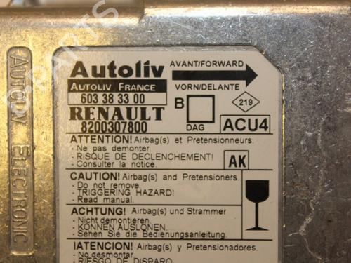 ECU airbags RENAULT MEGANE II (BM0/1_, CM0/1_) 1.5 dCi (BM0F, BM0T, BM2B, CM0F, CM0T) | BP15322216M53 