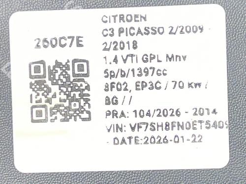 Right taillight CITROËN C3 Picasso (SH_) 1.4 VTi 95 (SH8FSC, SH8FP0, SH8FP6) | BP37415598C35 - Image 6