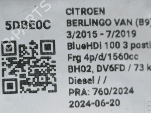 Starter CITROËN BERLINGO MULTISPACE (B9) 1.6 BlueHDi 100 | BP33821990M8  - Image 5