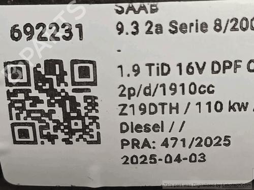 Used Other Other SAAB 9-3 Estate (E50) 1.9 TiD (150 hp) 33822206 33822206