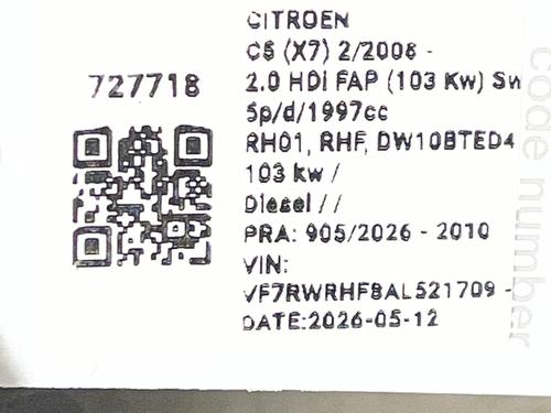 Alternator CITROËN C5 III Break (RW_) 2.0 HDi 140 | BP37459446M7 - Image 6