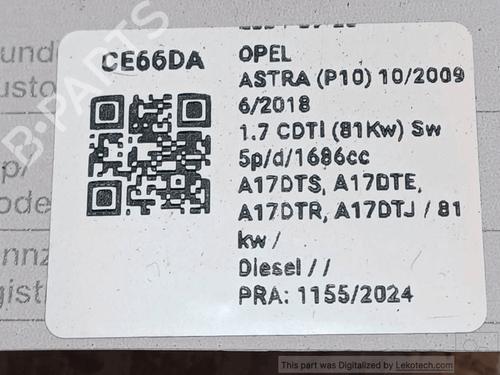 Starter OPEL ASTRA J (P10) 1.7 CDTI (68) | BP33823564M8  - Image 5