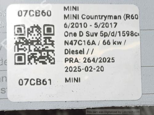 Starter MINI MINI (R56) One D | BP33820688M8 - Image 5