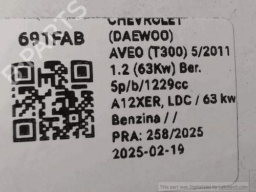 Other CHEVROLET AVEO Hatchback (T300) 1.2 | BP33822205O1 - Image 3