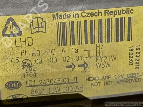 Left headlight FORD FIESTA VI (CB1, CCN) 1.25 | BP33822401C28 - Image 4