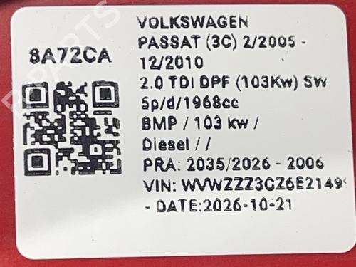 Right taillight VW PASSAT B6 (3C2) 2.0 TDI | BP40524971C35 - Image 6