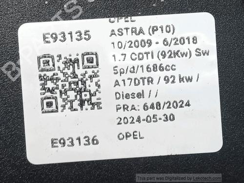 Left taillight OPEL ASTRA J (P10) 1.7 CDTI (68) | BP33823978C34 - Image 5