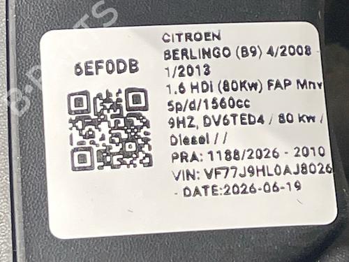 Bakspejl Højre CITROËN BERLINGO MULTISPACE (B9) 1.6 HDi 110 | BP36883246C27  - Image 6