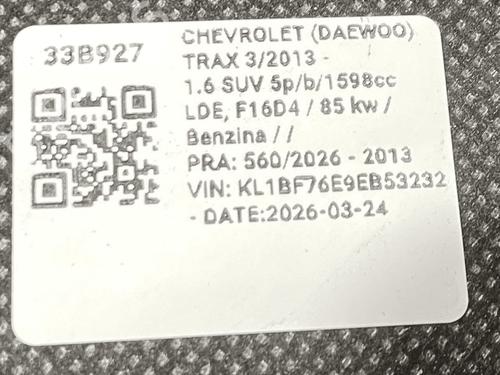 Rear parcel shelf CHEVROLET TRAX 1.6 | BP33821451C85 - Image 6