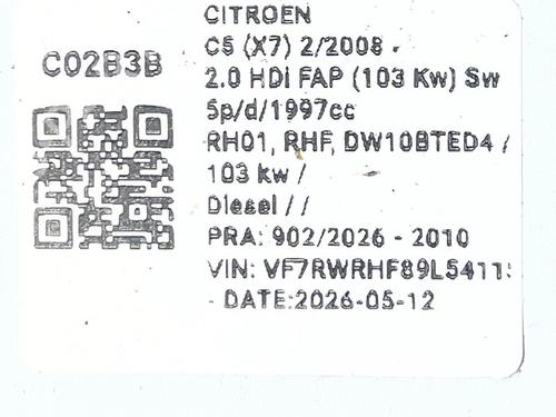 Switch CITROËN C5 III Break (RW_) 2.0 HDi 140 | BP36797805I30  - Image 6