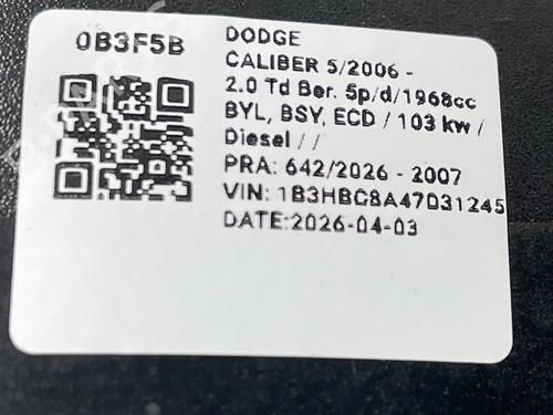 Right mirror DODGE CALIBER 2.0 CRD | BP36430886C27  - Image 6