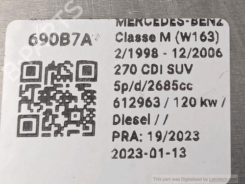 Electronic module MERCEDES-BENZ M-CLASS (W163) ML 270 CDI (163.113) | BP33822200M83  - Image 5