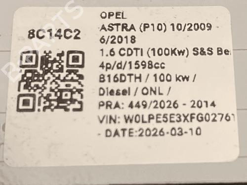 Gearbox OPEL ASTRA J Saloon 1.6 CDTi (69) | BP37192412M3 - Image 6