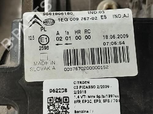 Right headlight CITROËN C3 Picasso (SH_) 1.4 VTi 95 (SH8FSC, SH8FP0, SH8FP6) | BP38084611C29 - Image 5