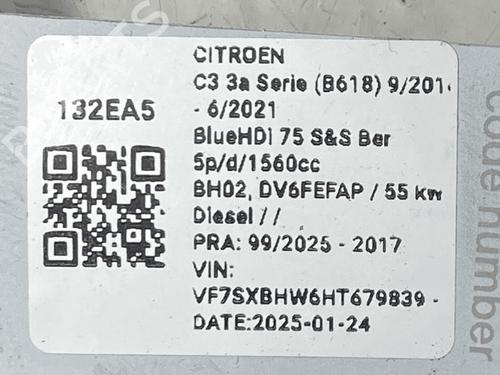 Ignition barrel CITROËN C3 III (SX) 1.6 BlueHDi 75 | BP33820924M48  - Image 6