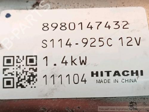 Starter OPEL ASTRA J (P10) 1.7 CDTI (68) | BP33823564M8 - Image 3