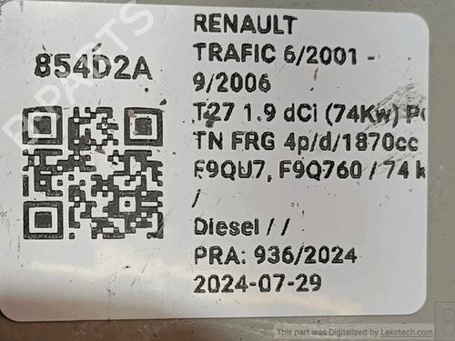 Other RENAULT TRAFIC II Van (FL) 1.9 dCi 100 (FL0C, FL0K, FL0B) | BP33822590O1 - Image 5