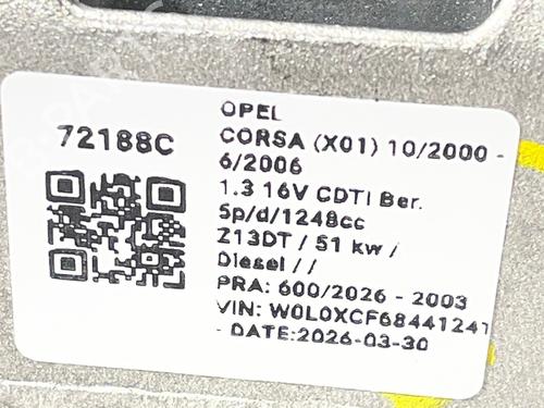 Alternator OPEL CORSA C (X01) 1.3 CDTI (F08, F68) | BP36883250M7  - Image 6