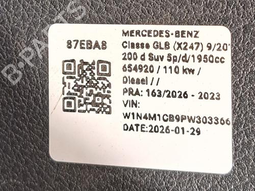 Middle console MERCEDES-BENZ GLB (X247) GLB 200 d (247.612) | BP37485701I22  - Image 10