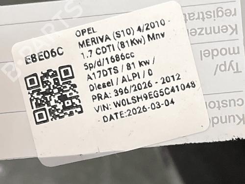Gearbox OPEL MERIVA B MPV (S10) 1.7 CDTI (75) | BP33823968M3 - Image 6