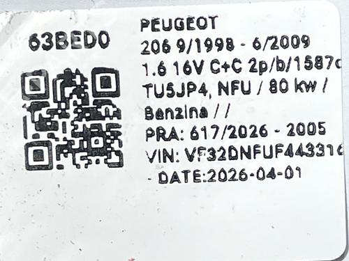 Switch PEUGEOT 206 CC (2D) 1.6 16V (2DNFUF, 2DNFUR) | BP37415599I30 - Image 6