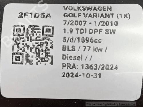 Rear parcel shelf VW GOLF PLUS V (5M1, 521) 1.4 16V | BP33821388C85  - Image 5