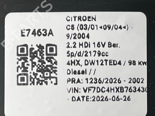 Left headlight CITROËN C5 I (DC_) 2.2 HDi (DC4HXB, DC4HXE) | BP37192415C28  - Image 6