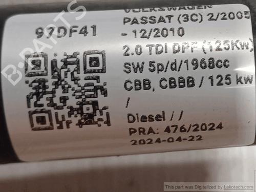 Left front driveshaft VW PASSAT B6 (3C2) 2.0 TDI | BP33822862M38 - Image 5