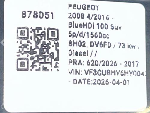 Instrument cluster PEUGEOT 2008 I (CU_) 1.6 BlueHDi 100 | BP37169687C47  - Image 6