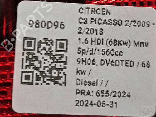 Tågelys CITROËN C3 Picasso (SH_) 1.6 HDI 90 | BP33822868C37  - Image 5