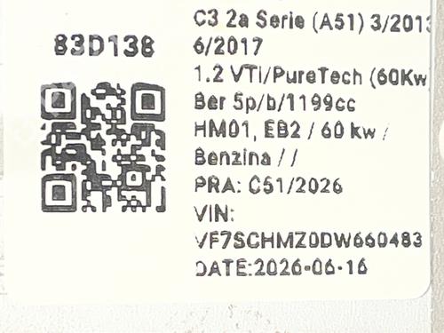 Alternator CITROËN C3 II (SC_) 1.2 VTi 82 | BP36883271M7  - Image 6
